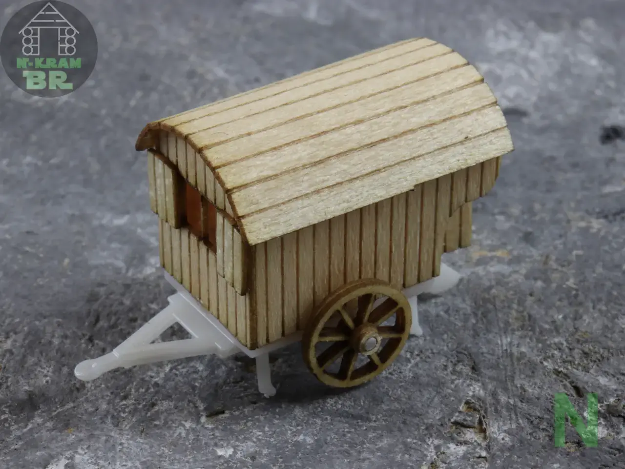 N7005 Schäferwagen Holzräder – Bild 3