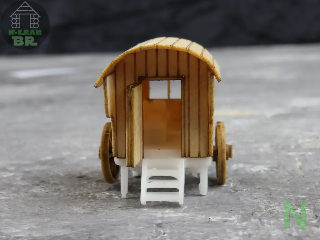 N7005 Schäferwagen Holzräder – Bild 5