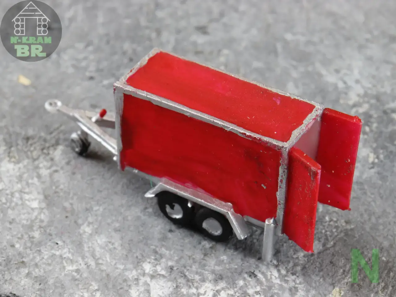 N7032 Kastenanhänger Tandem-Tieflader – Bild 3