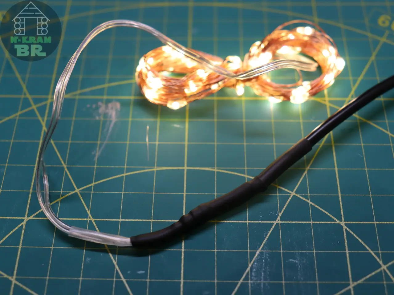 Auf USB-Kabel umgebaut Lichterkette